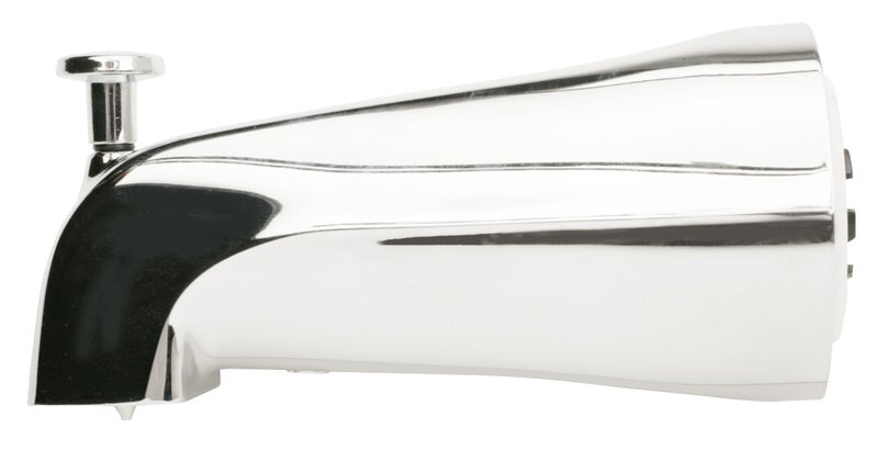 Plumb Pak PP825-37 Bathtub Spout with Diverter Adjustable for 3/4in IPS Pipe, Polished Chrome - Image 1